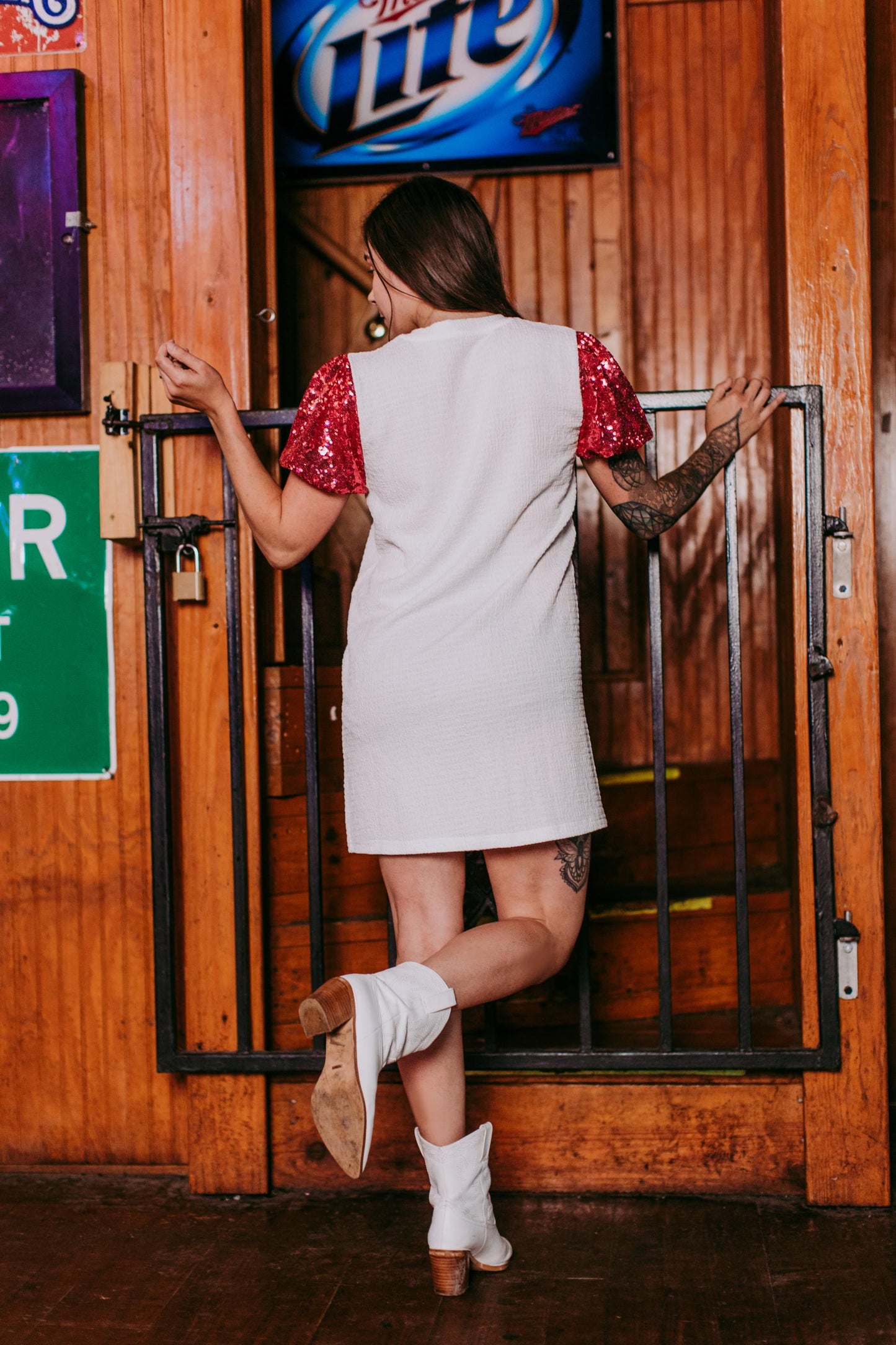 MK378 Game Day Sequins Dress