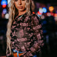 MK530 Western Scene LS Mesh Top