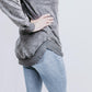 MK159 Basic Acid Washed Sweatshirt - Charcoal