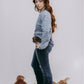 MK159 Basic Acid Washed Sweatshirt -Navy
