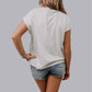 MK666 Western Cowboy Roped Embroidery T Shirt