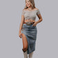MK662 Front Tie Off Should Crop Top