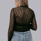 MK570A 3D Letters Lace Top