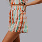MK660 Aztec Halter Top Short Set