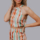 MK660 Aztec Halter Top Short Set