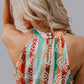 MK660 Aztec Halter Top Short Set