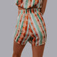 MK660 Aztec Halter Top Short Set