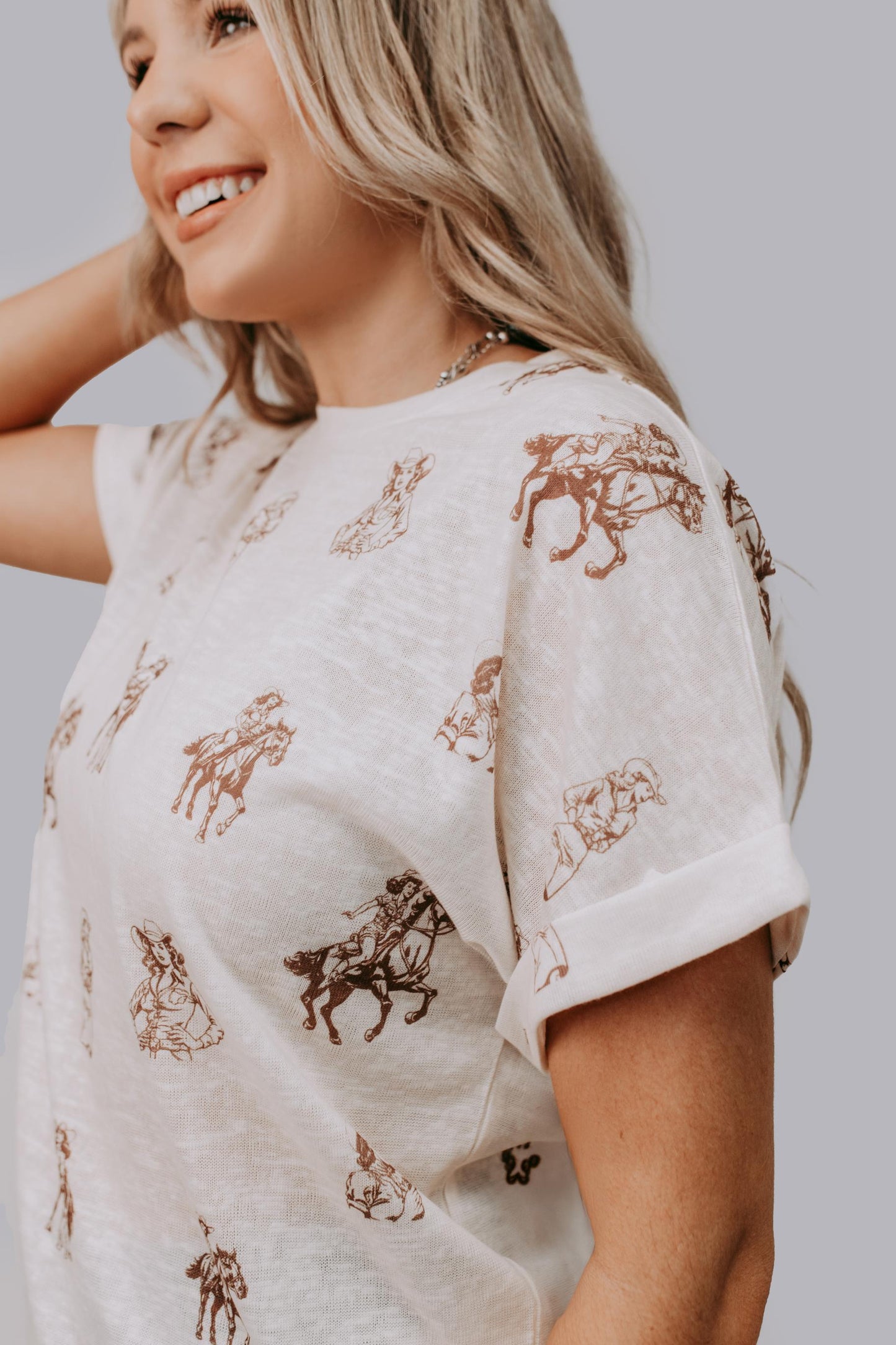 MK642 Cowgirl Loose Fit Tee