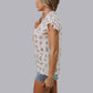 MK668/619 Branded Ruffled Sleeve Blouse