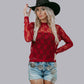 MK570A Flower Lace Top