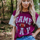 MK489 Sequins Sleeve Game Day Tee