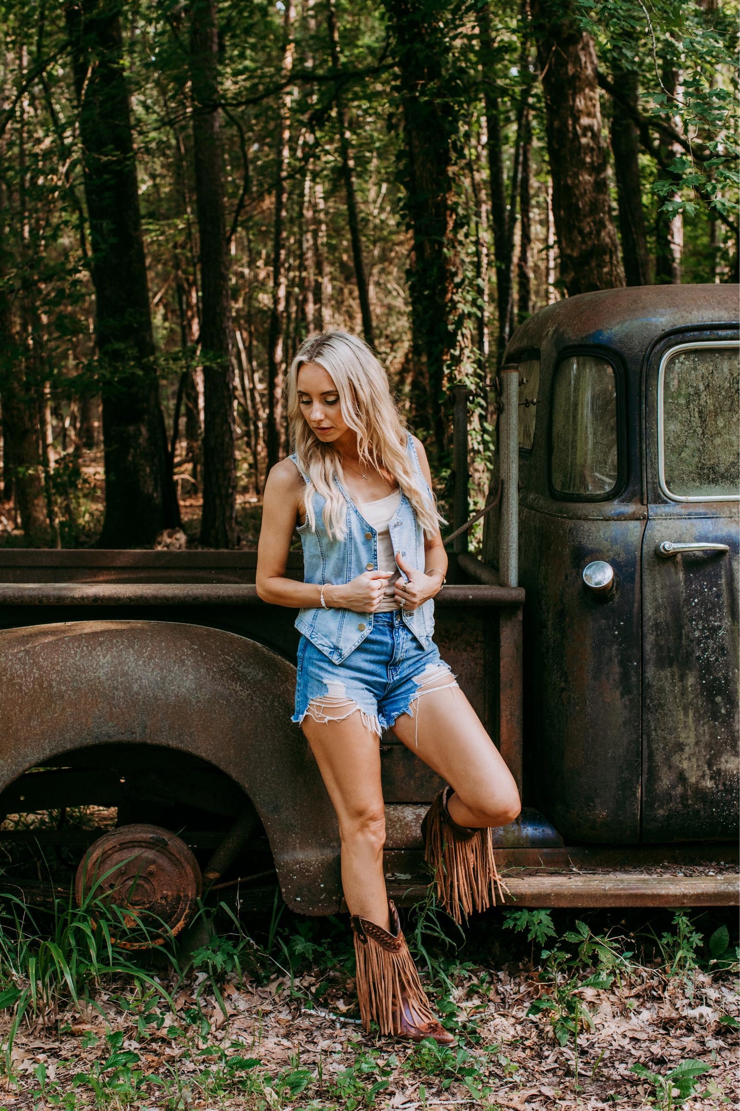 MK411 Sterling Denim Vest