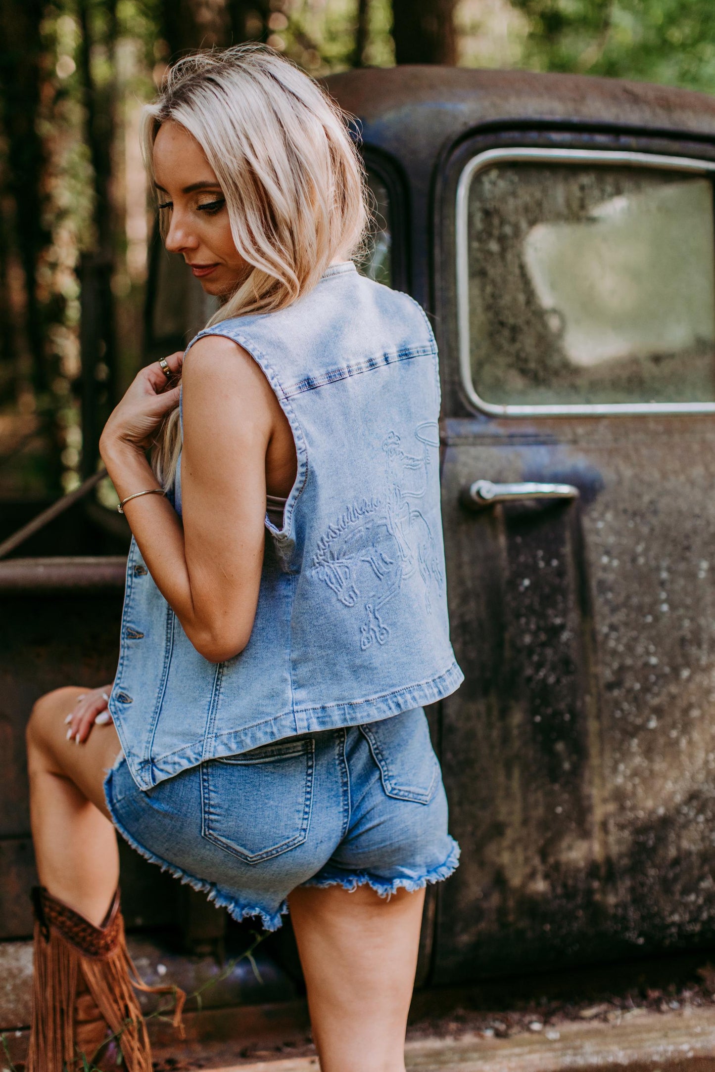 MK411 Sterling Denim Vest