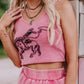 MK428 Bronc Bustin Weekend 2 Piece Crop Set - Pink