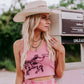 MK428 Bronc Bustin Weekend 2 Piece Crop Set - Pink