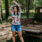 MK478 Sparkle Howdy Mesh Top