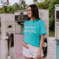 MK389 Worry Less SL Tee - Turquoise