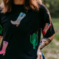 MK486 Cactus Boots Crop Tee