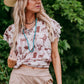 MK410 Cowboys & Indians Ruffle SS Tee