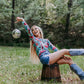 MK478 Sparkle Howdy Mesh Top Turquoise