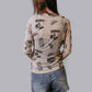 MK727 Giddy Up Velvet Mesh Top