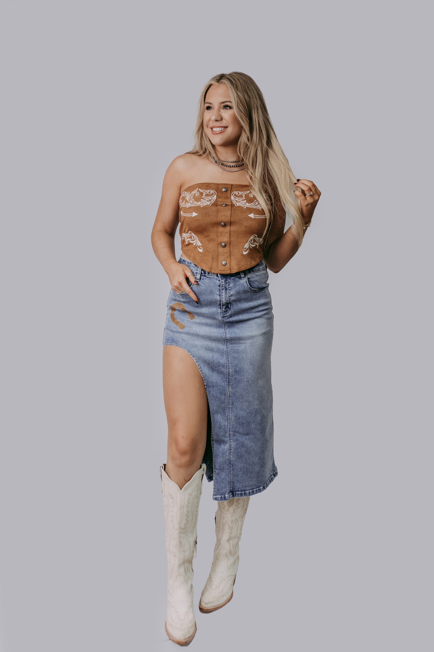 MK663 Western Girl Tube Top