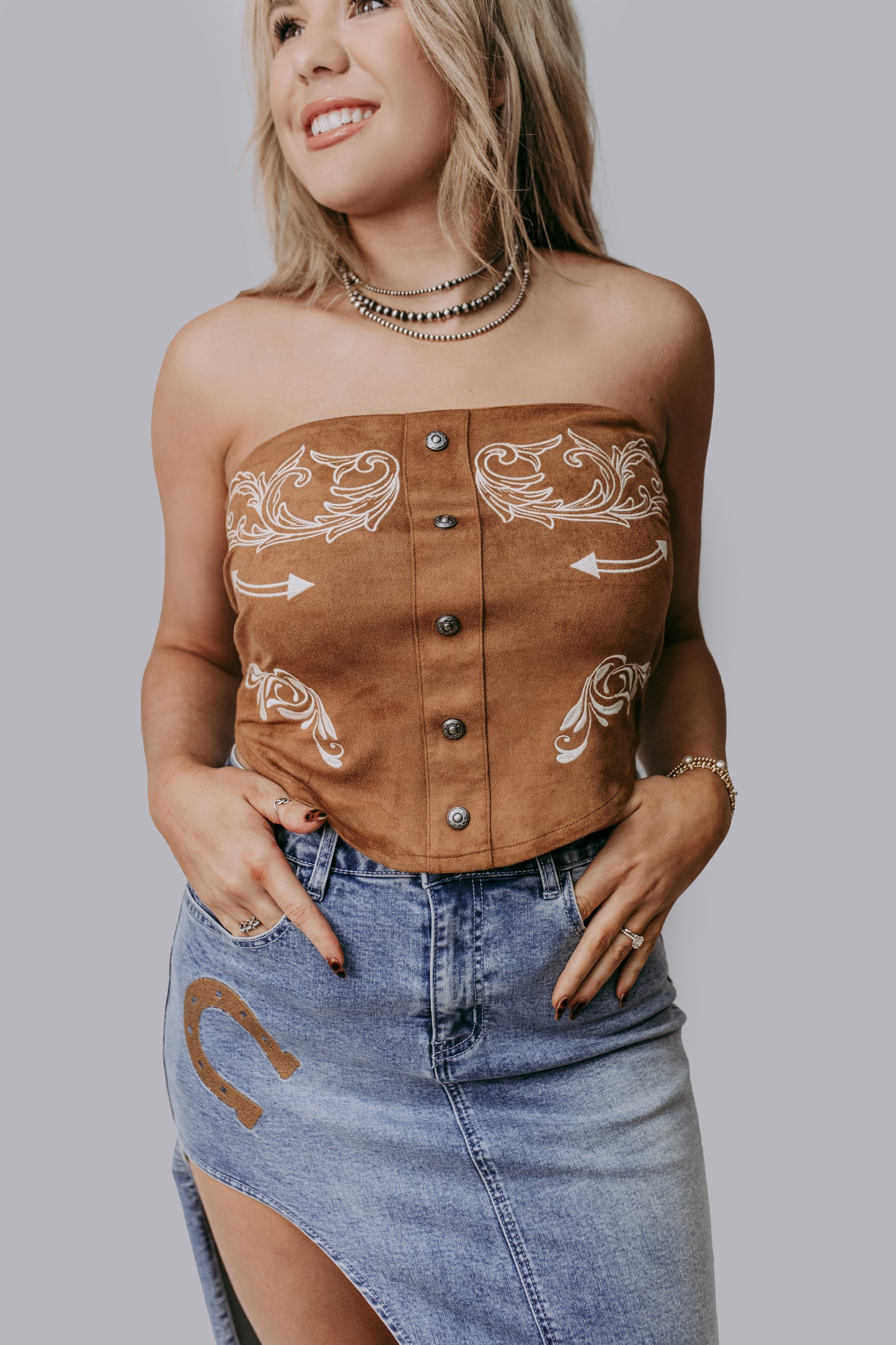 MK663 Western Girl Tube Top