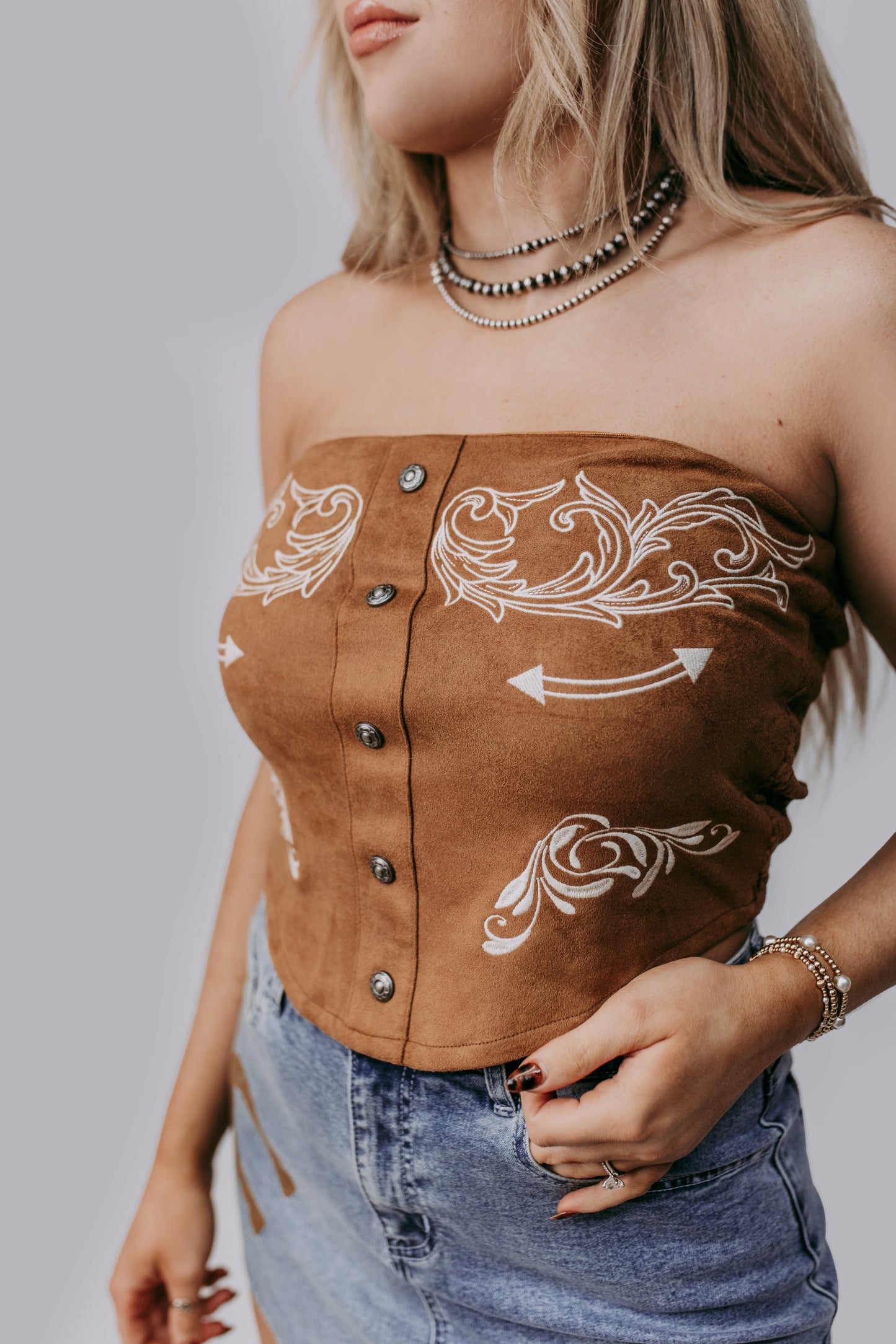 MK663 Western Girl Tube Top