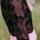MK397 Velvet Mesh Top