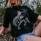 MK405 Bronco SS Crop Tee - Black