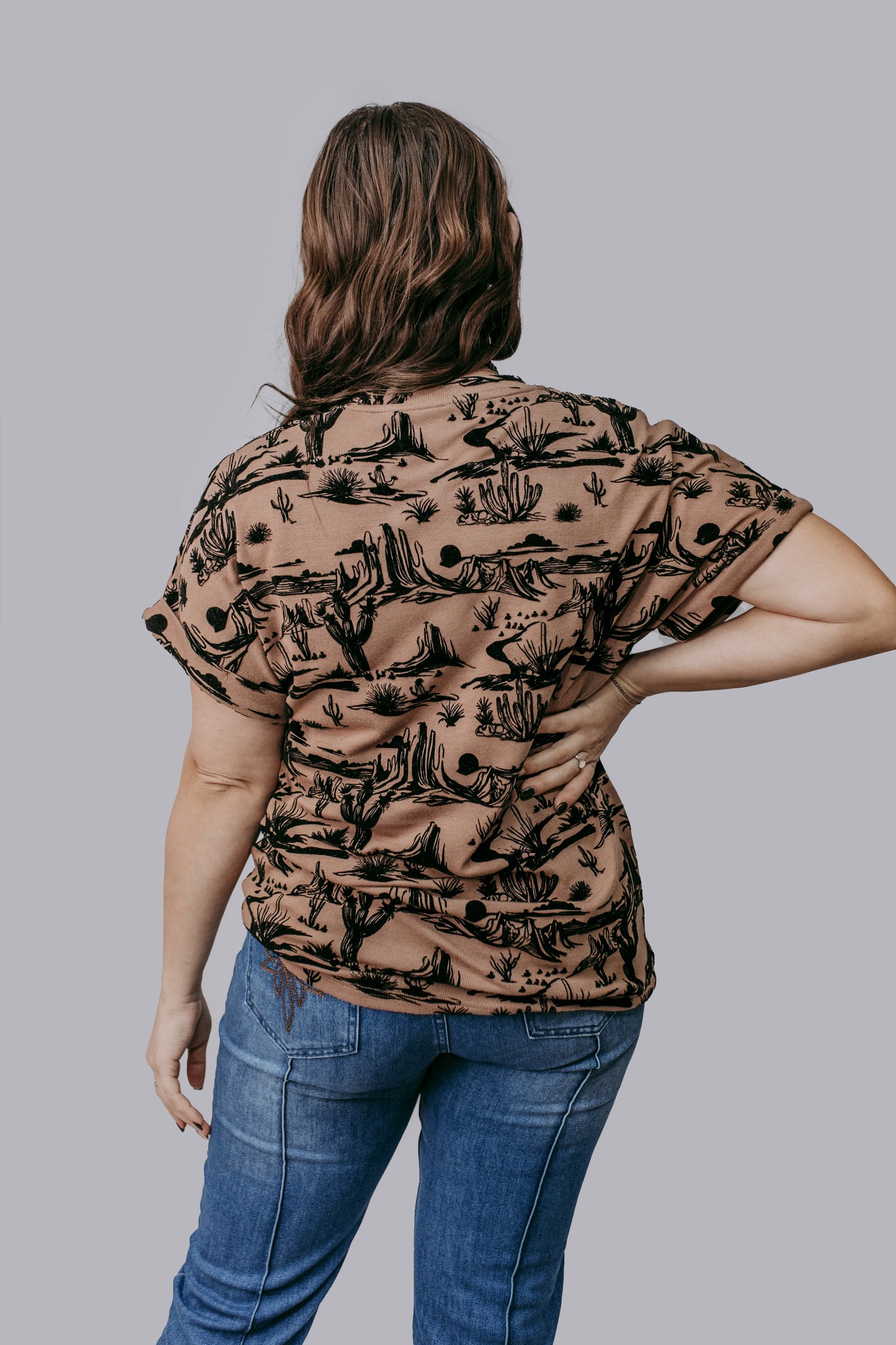 MK728 Wild West 3D Velvet Blouse