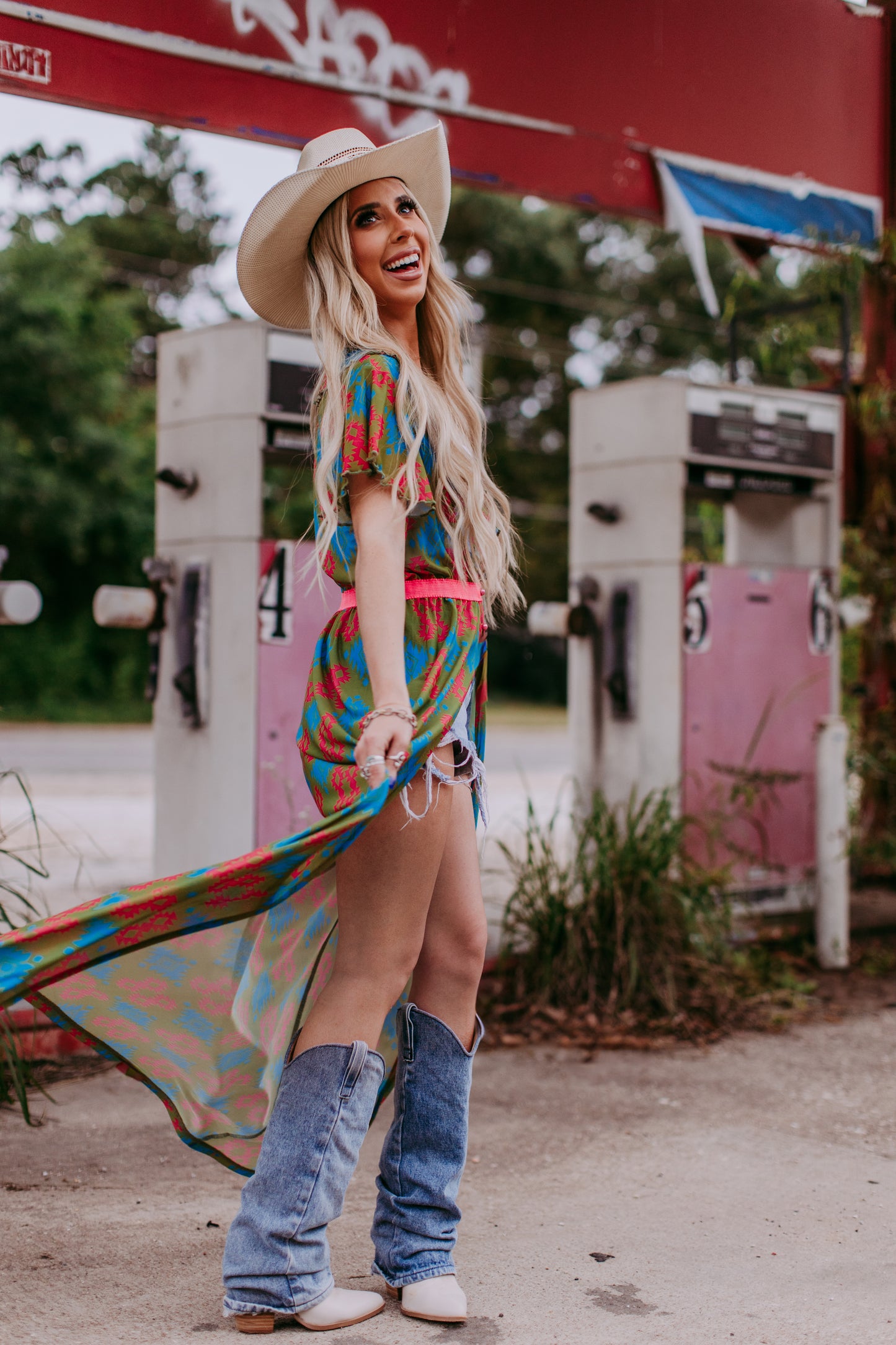 MK363 Aztec Kimono