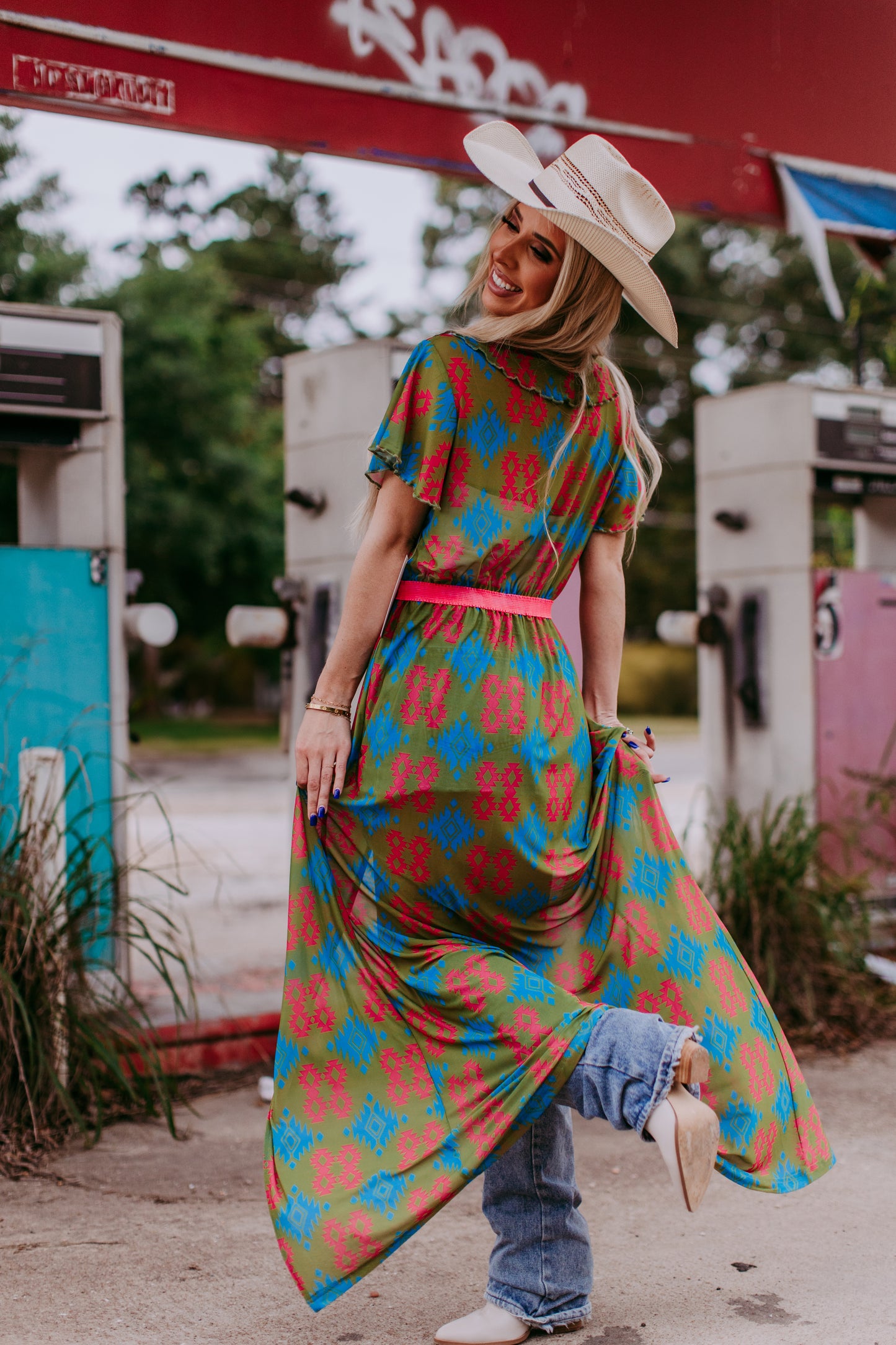 MK363 Aztec Kimono