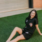 MK591 Sequins Baseball Short Sets