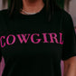 MK406 Cowgirl 3D Sequin Embroidered Tee