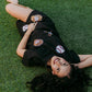 MK591 Sequins Baseball Short Sets