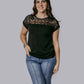 MK685 Aztec Lace Mix Blouse