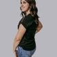 MK685 Aztec Lace Mix Blouse