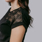 MK685 Aztec Lace Mix Blouse
