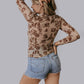 MK718 Desert Dreams Velvet Mesh Top