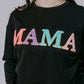 MK393 MAMA Embroidery Sweatshirt