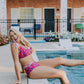 MK90 2 Piece Floral Bathing Suit