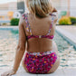 MK90 2 Piece Floral Bathing Suit