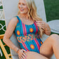 MK92 Serape Criss Cross Bathing Suit