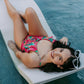 MK94 Pink Cactus Ruffled Bathing Suit