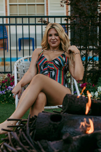 MK96 Serape 1 Piece Bathing Suit