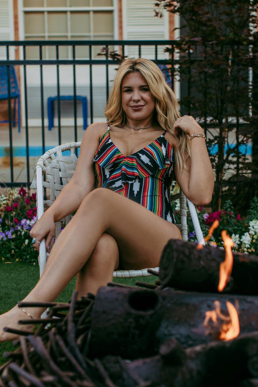 MK96 Serape 1 Piece Bathing Suit