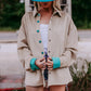 MK358 Sequins Rodeo Fringe Shirt