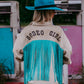 MK358 Sequins Rodeo Fringe Shirt