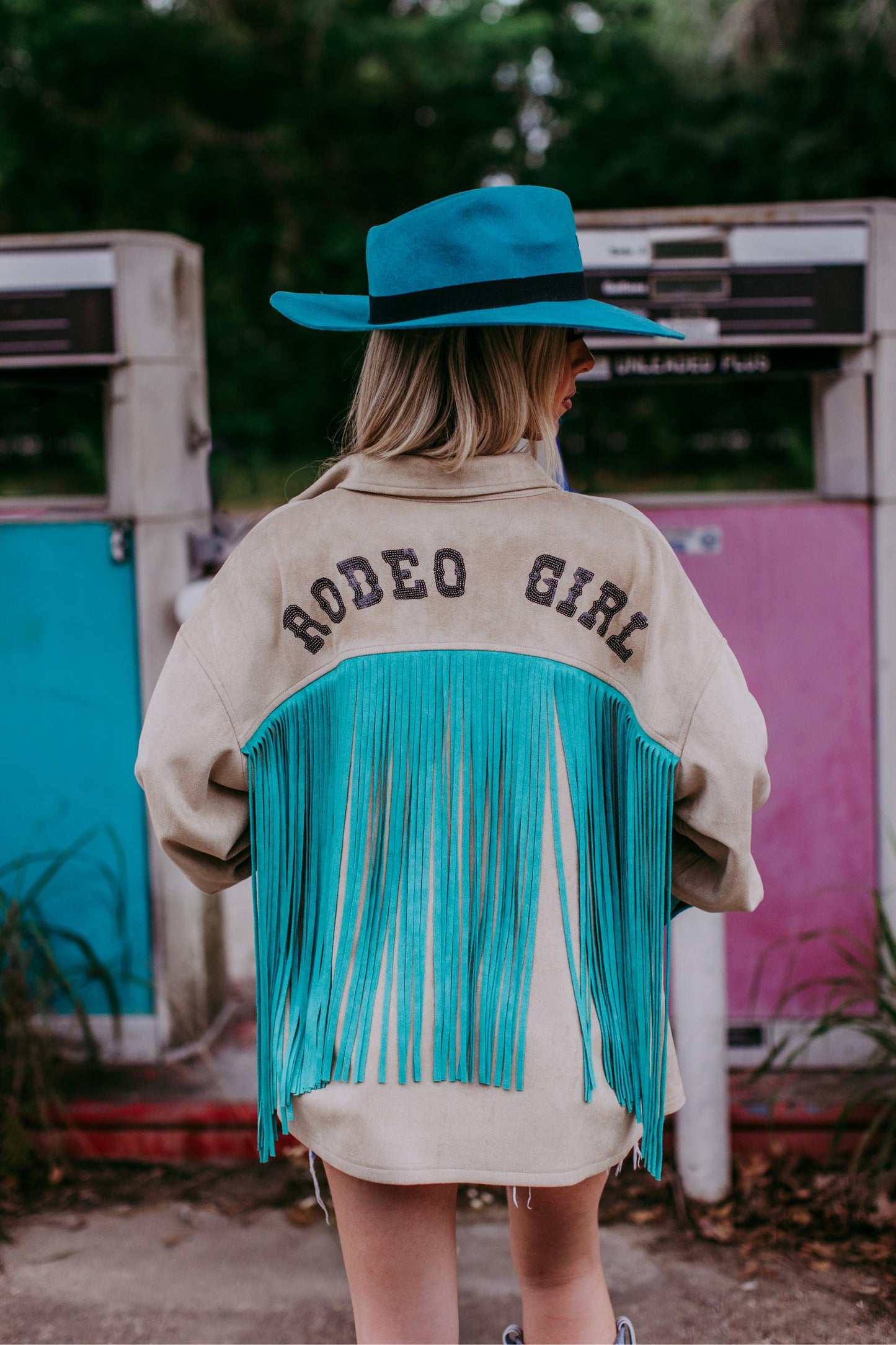 MK358 Sequins Rodeo Fringe Shirt